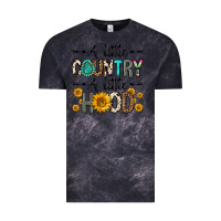 Cloud Black a little country a little hood Vintage Tee - Zillion Design Studio