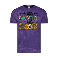 Cloud Purple a little country a little hood Vintage Tee - Zillion Design Studio