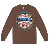 Chestnut it's baseball y'all Long Sleeve Tee - HRA Design Shop