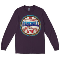 Plum it's baseball y'all Long Sleeve Tee - HRA Design Shop