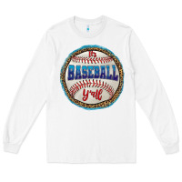 White it's baseball y'all Long Sleeve Tee - HRA Design Shop