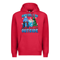 Cardinal snuggle up gnomies it's cold outside Premium Hoodie - MaliasSmallBusiness