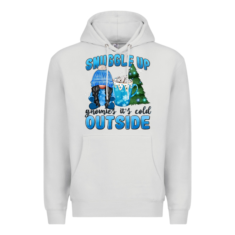 Snuggle Up Gnomies It's Cold Outside Premium Hoodie by MaliasSmallBusiness | Teevron