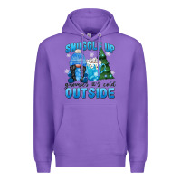 Purple snuggle up gnomies it's cold outside Premium Hoodie - MaliasSmallBusiness