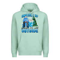 Seafoam snuggle up gnomies it's cold outside Premium Hoodie - MaliasSmallBusiness