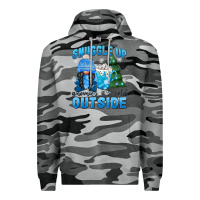 Slate Camo snuggle up gnomies it's cold outside Premium Hoodie - MaliasSmallBusiness