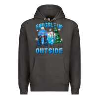 Smoke snuggle up gnomies it's cold outside Premium Hoodie - MaliasSmallBusiness