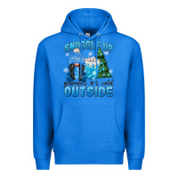 True Royal snuggle up gnomies it's cold outside Premium Hoodie - MaliasSmallBusiness