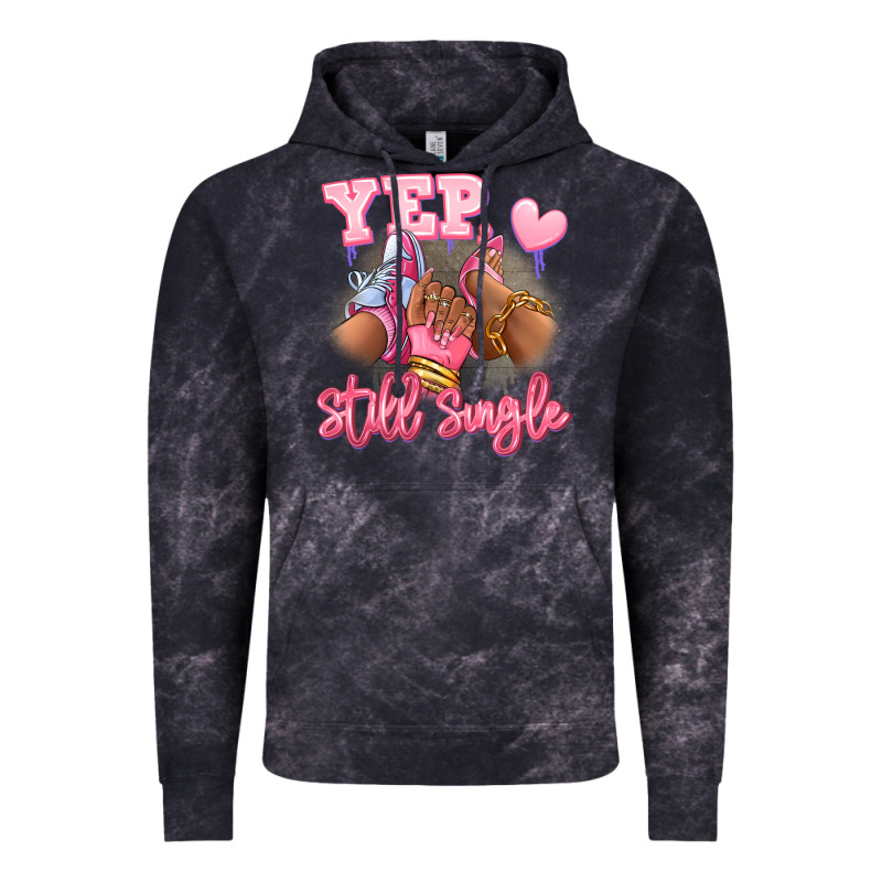 Yep Still Single Heels And Sneakers Afro Girl Vintage Hoodie by RanaPortraitStore | Teevron