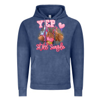 Vintage Denim Yep still single heels and sneakers afro girl Vintage Hoodie - RanaPortraitStore