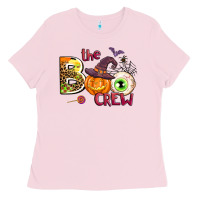 Bubblegum Pink the boo crew Ladies Tee - AdoDesignShop