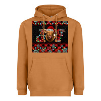 Meerkat highland cow joy Christmas Heavyweight Hoodie - BarkalooDesign
