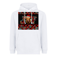 White highland cow joy Christmas Heavyweight Hoodie - BarkalooDesign