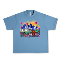 Pebble Blue traveler Urban Heavy Tee - Zillion Design Studio