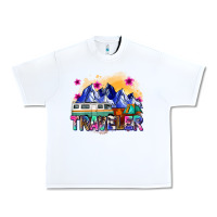 White traveler Urban Heavy Tee - Zillion Design Studio