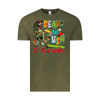 Vintage Olive ready to crush third grade Vintage Tee - texasbilliewilder