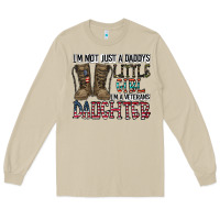 Mushroom I'm Not Just A Daddy's Little Girl Long Sleeve Tee - CowhideDigitalArt