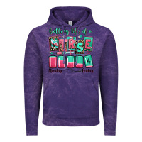 Cloud Purple battery life of a nurse Vintage Hoodie - RanaPortraitStore
