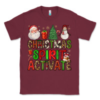 Burgundy christmas spirit activate Classic Tee - FaDigitalArtStudio