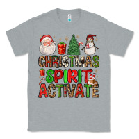 Heather Grey christmas spirit activate Classic Tee - FaDigitalArtStudio