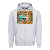 Heather Grey hello pumpkin tumbler Zipper Hoodie - BundleAndBundleShop