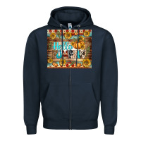 Navy hello pumpkin tumbler Zipper Hoodie - BundleAndBundleShop