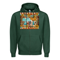 Sports Green hello pumpkin tumbler Zipper Hoodie - BundleAndBundleShop