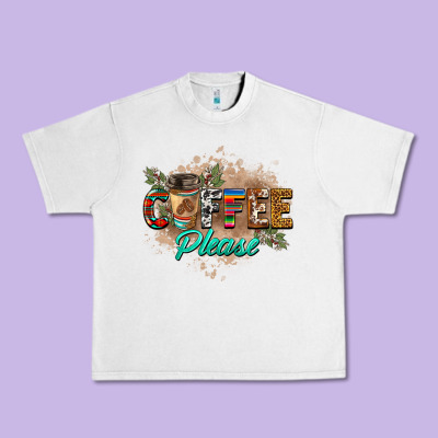 Coffee Please Urban Heavy Tee Designed By Barkaloodesign