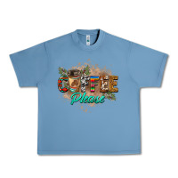 Pebble Blue coffee please Urban Heavy Tee - BarkalooDesign