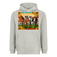 Moon Dust Western Ranch Horses Heavyweight Hoodie - LillyAllenDesigns