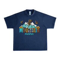Navy mountain mama Urban Heavy Tee - texasbilliewilder