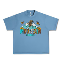 Pebble Blue mountain mama Urban Heavy Tee - texasbilliewilder