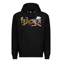 Black halloween teacher Premium Hoodie - NancyCooperArtShop