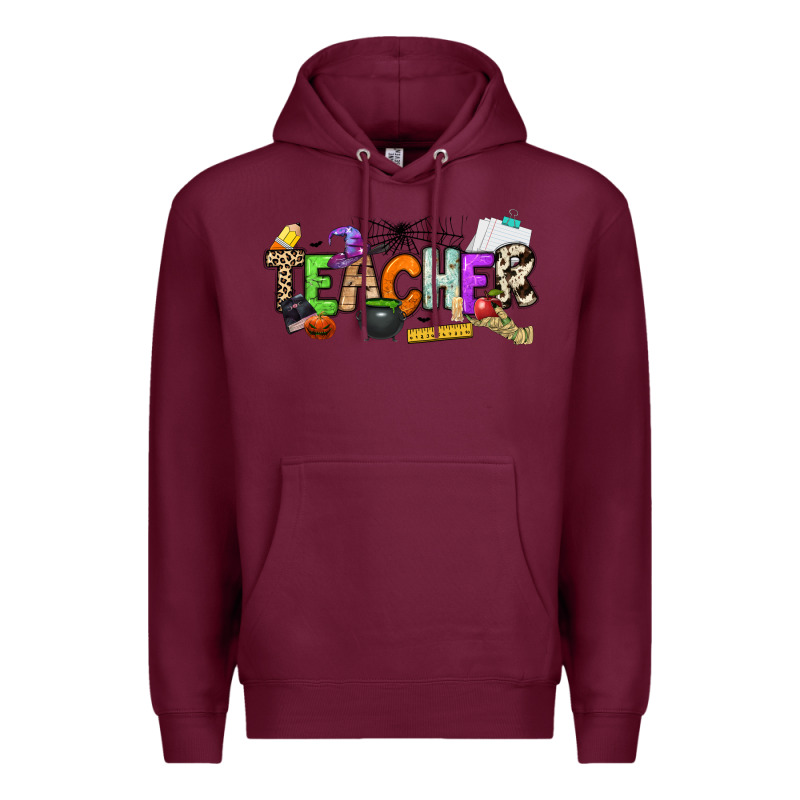 Halloween Teacher Premium Hoodie by NancyCooperArtShop | Teevron