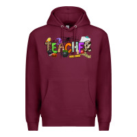 Burgundy halloween teacher Premium Hoodie - NancyCooperArtShop