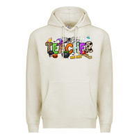 Oatmeal Heather halloween teacher Premium Hoodie - NancyCooperArtShop