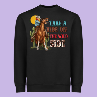 Heavyweight Sweatshirt take a ride on the wild side with rodeo