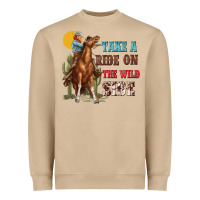 Mushroom take a ride on the wild side with rodeo Heavyweight Sweatshirt - texasbilliewilder