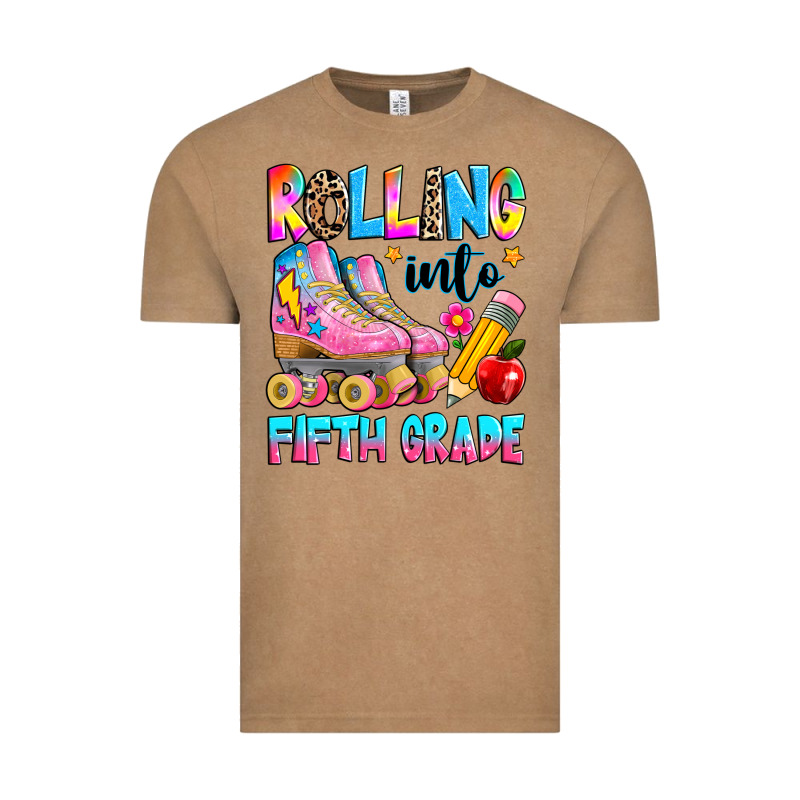 Rolling Into Fifth Grade Vintage Tee by texasbilliewilder | Teevron