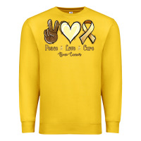 Lemon Peace Love Cure Bone Cancer Premium Sweatshirt - Jasminsmagicworld