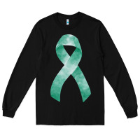 Black liver cancer ribbon fa element Long Sleeve Tee - FaDigitalArtStudio