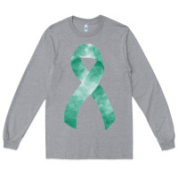 Heather Grey liver cancer ribbon fa element Long Sleeve Tee - FaDigitalArtStudio