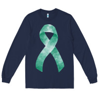 Navy liver cancer ribbon fa element Long Sleeve Tee - FaDigitalArtStudio