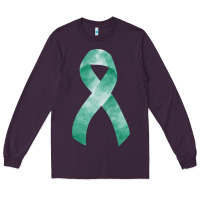 Plum liver cancer ribbon fa element Long Sleeve Tee - FaDigitalArtStudio