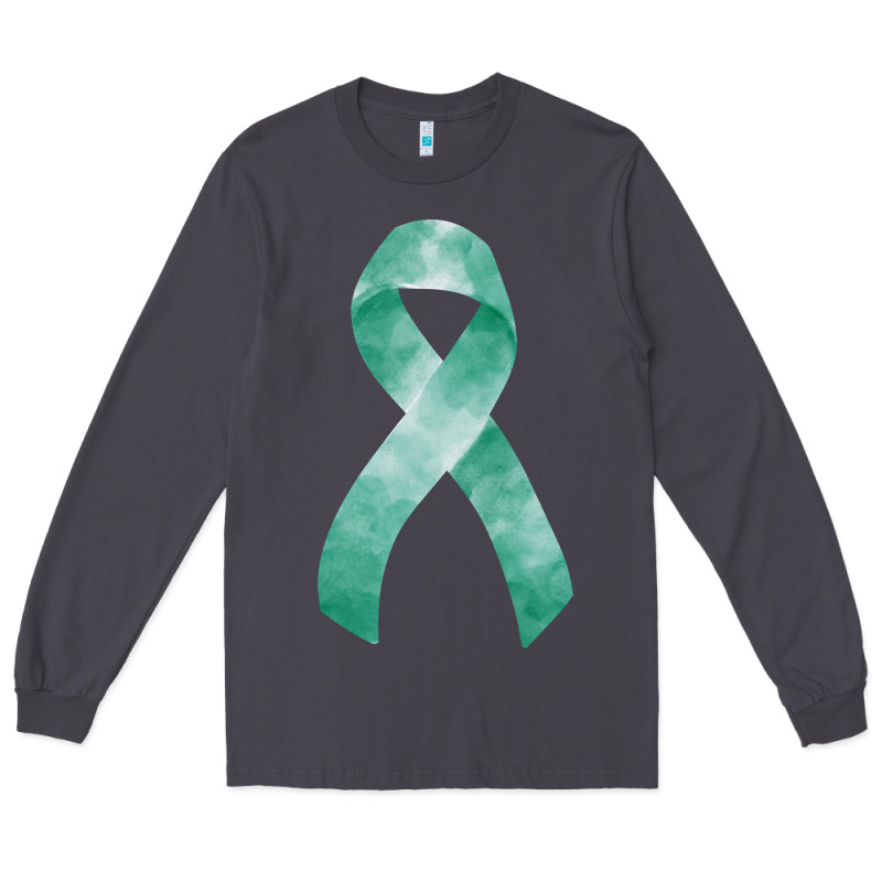 Liver Cancer Ribbon Fa Element Long Sleeve Tee by FaDigitalArtStudio | Teevron