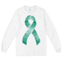 White liver cancer ribbon fa element Long Sleeve Tee - FaDigitalArtStudio