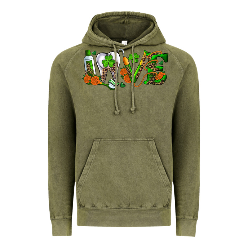 Dental Love St Patricks Day Vintage Hoodie by RanaPortraitStore | Teevron