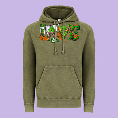 Dental Love St Patricks Day Vintage Hoodie Designed By Ranaportraitstore