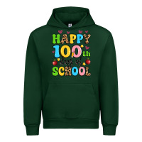 Forest Green happy 100 th days of school Urban Hoodie - Artiststas