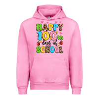 Fuchsia Pink happy 100 th days of school Urban Hoodie - Artiststas
